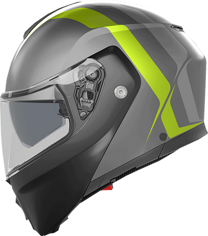 AGV Streetmodular Helmet - Resia - Matte Gray/Black/Yellow Fluo - XL 2118296002007XL