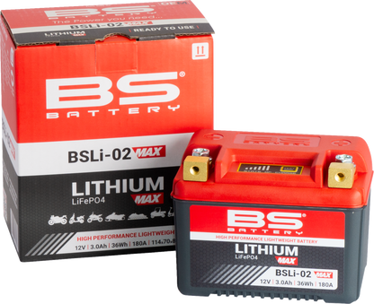 BS BATTERY Lithium Battery - BSLi-02 Max 360115