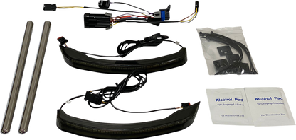 CUSTOM DYNAMICS Saddlebag Lights - Low Profile - Smoke Lens - Indian CD-IND-SPR-V2-S
