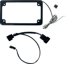 CUSTOM DYNAMICS Lighted License Plate Frame - Gloss Black - Talon CD-LPF-TAL22