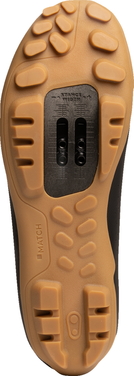 CRANKBROTHERS Candy Lace Clip-In Shoes - Black/Gum - US 10 CGL41010A100