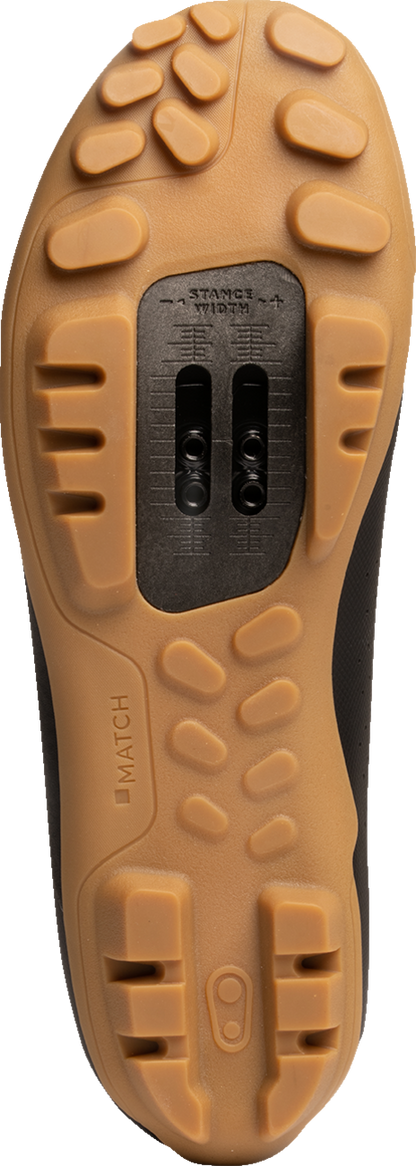 CRANKBROTHERS Candy Lace Clip-In Shoes - Black/Gum - US 10 CGL41010A100