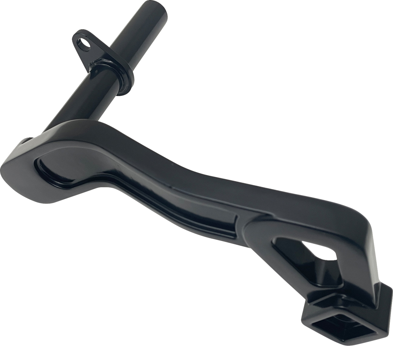 DRAG SPECIALTIES Passenger Peg Mount - Left Mounting Bracket - Black - FXD P17-0490GB