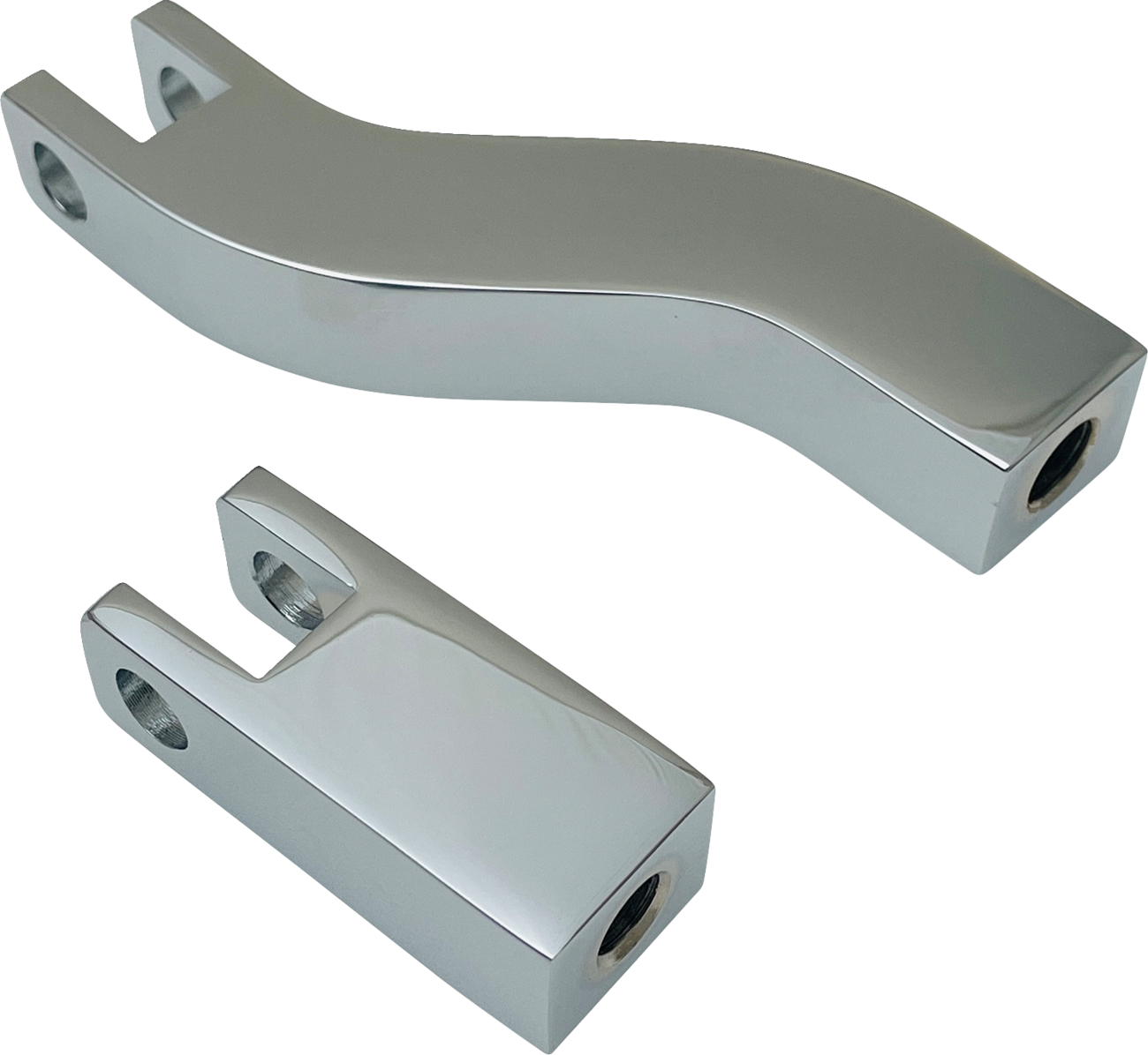 DRAG SPECIALTIES Passenger Peg Mount - Foot Peg Supports - Chrome - FXD P17-0491C