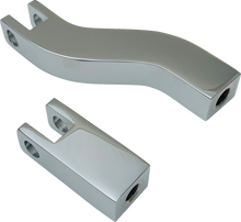 DRAG SPECIALTIES Passenger Peg Mount - Foot Peg Supports - Chrome - FXD P17-0491C