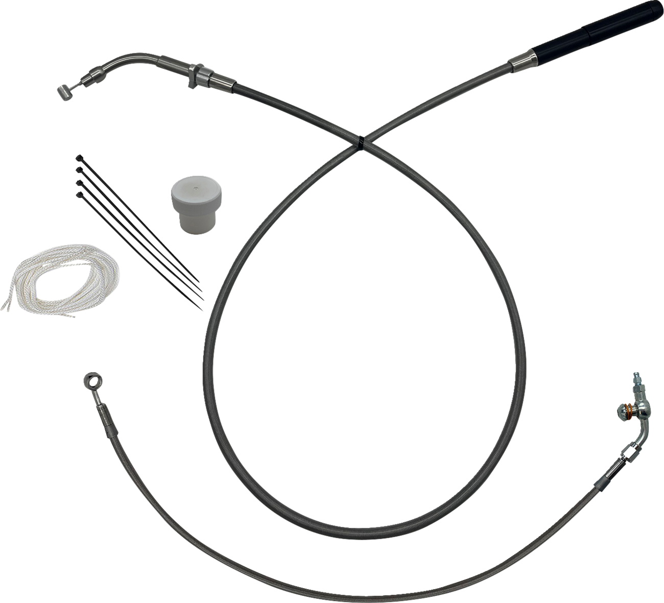 FAT BAGGERS INC. EZ Install Kit - +4" - FLTR/SE - Braided 149914