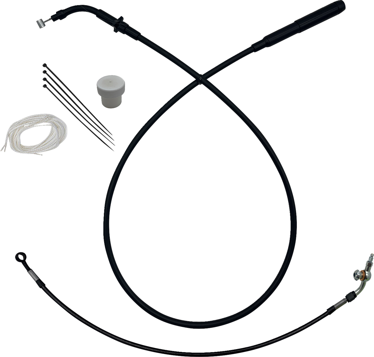 FAT BAGGERS INC. EZ Install Kit - +4" - FLTR/SE - Black 149914-B