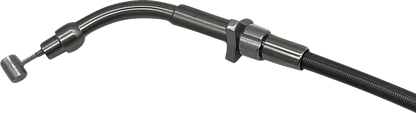 FAT BAGGERS INC. EZ Install Upper Clutch Cable - FLHX/FLTR,SE - +4" - Braided Stainless Steel 108004
