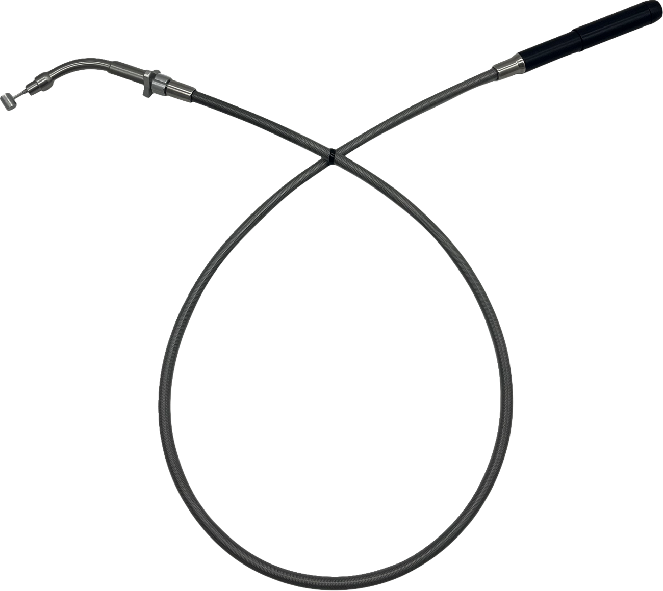 FAT BAGGERS INC. EZ Install Upper Clutch Cable - FLHX/FLTR,SE - +10" - Braided Stainless Steel 108010