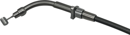 FAT BAGGERS INC. EZ Install Upper Clutch Cable - FLHX/FLTR,SE - +8" - Braided Stainless Steel 108008