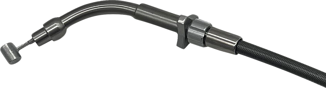 FAT BAGGERS INC. EZ Install Upper Clutch Cable - FLHX/FLTR,SE - +10" - Braided Stainless Steel 108010