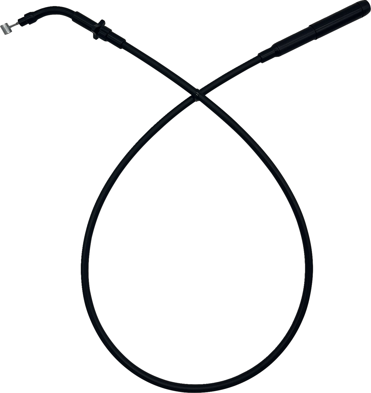 FAT BAGGERS INC. EZ Install Upper Clutch Cable - FLHX/FLTR SE - +10" - Black Vinyl 108010-B