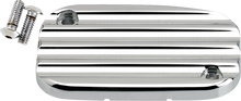 JOKER MACHINE Hydraulic Clutch Master Cylinder Cover - Finned - Chrome 08-012C