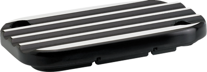 JOKER MACHINE Hydraulic Clutch Master Cylinder Cover - Finned - Black/Silver 08-012B