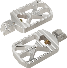 JOKER MACHINE Bear Claw Foot Pegs - Silver - Harley-Davidson 08-646-6