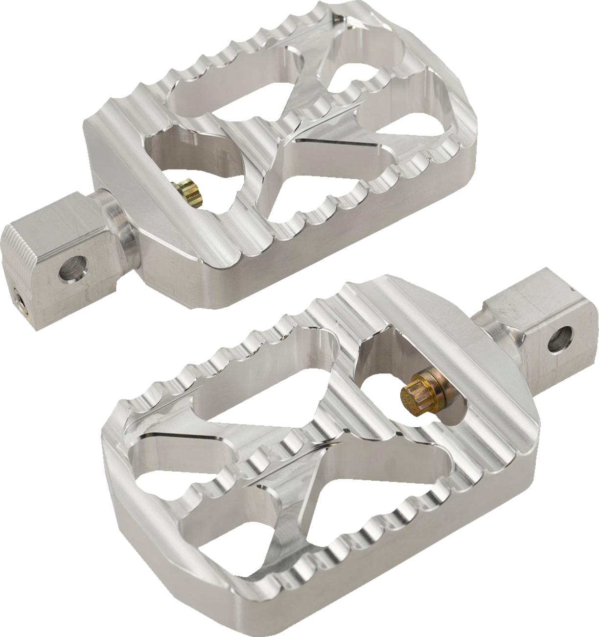 JOKER MACHINE Bear Claw Foot Pegs - Silver - Indian 08-646-8