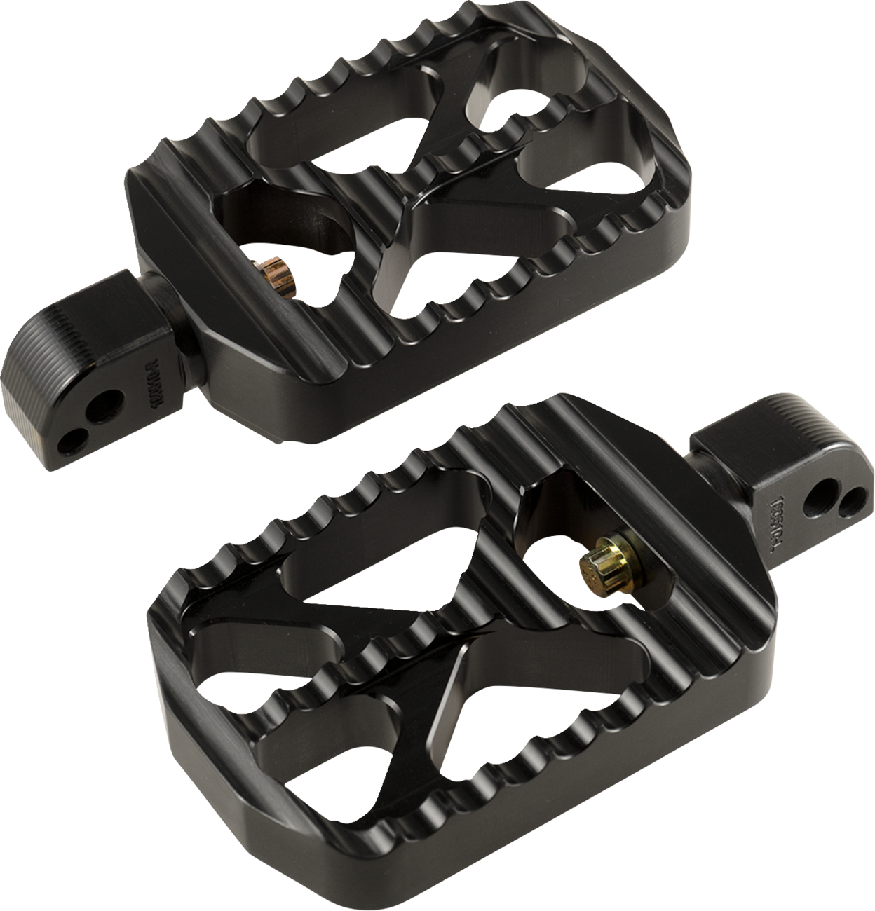 JOKER MACHINE Bear Claw Foot Pegs - Black - Harley-Davidson 08-646-7B