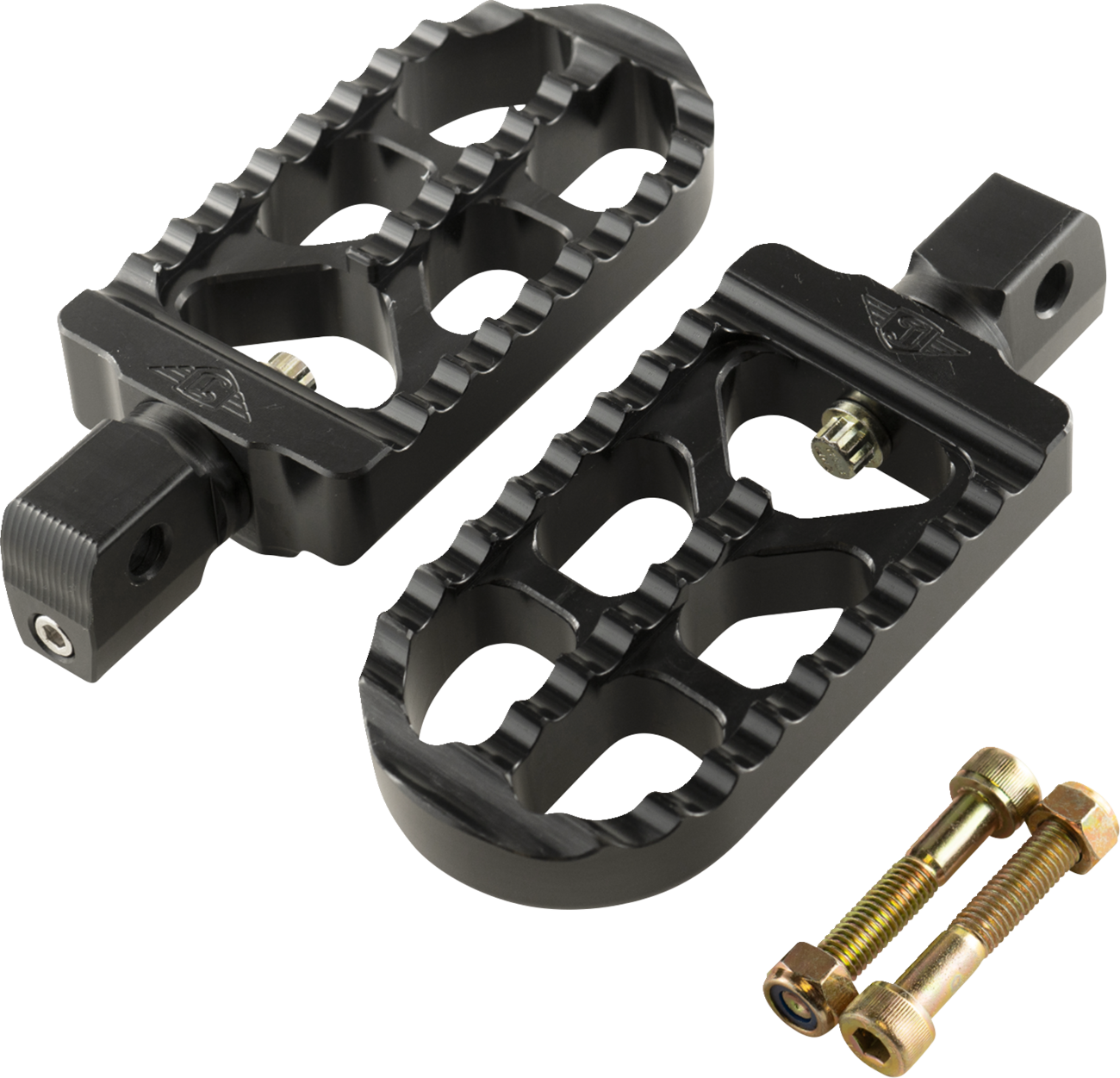JOKER MACHINE Serrated Foot Pegs - Black - Long 08-56-8B