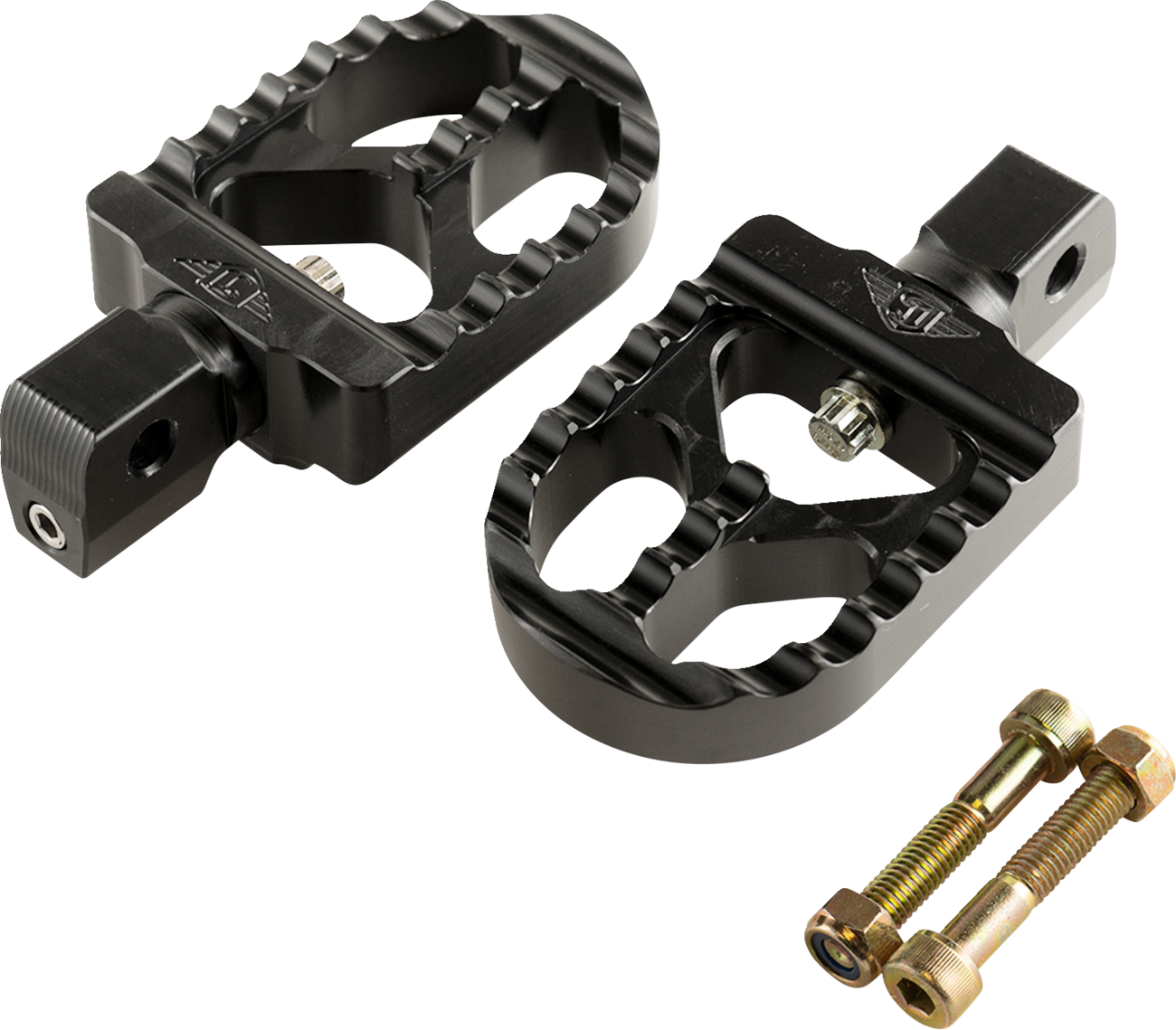 JOKER MACHINE Serrated Foot Pegs - Black - Short 08-57-8B