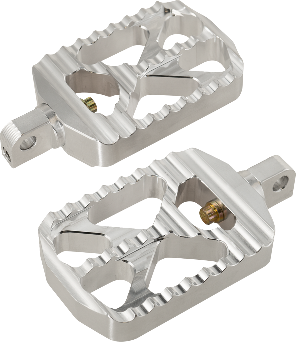 JOKER MACHINE Bear Claw Foot Pegs - Silver - Harley-Davidson 08-646-1