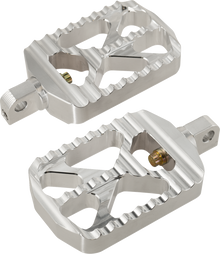 JOKER MACHINE Bear Claw Foot Pegs - Silver - Harley-Davidson 08-646-1