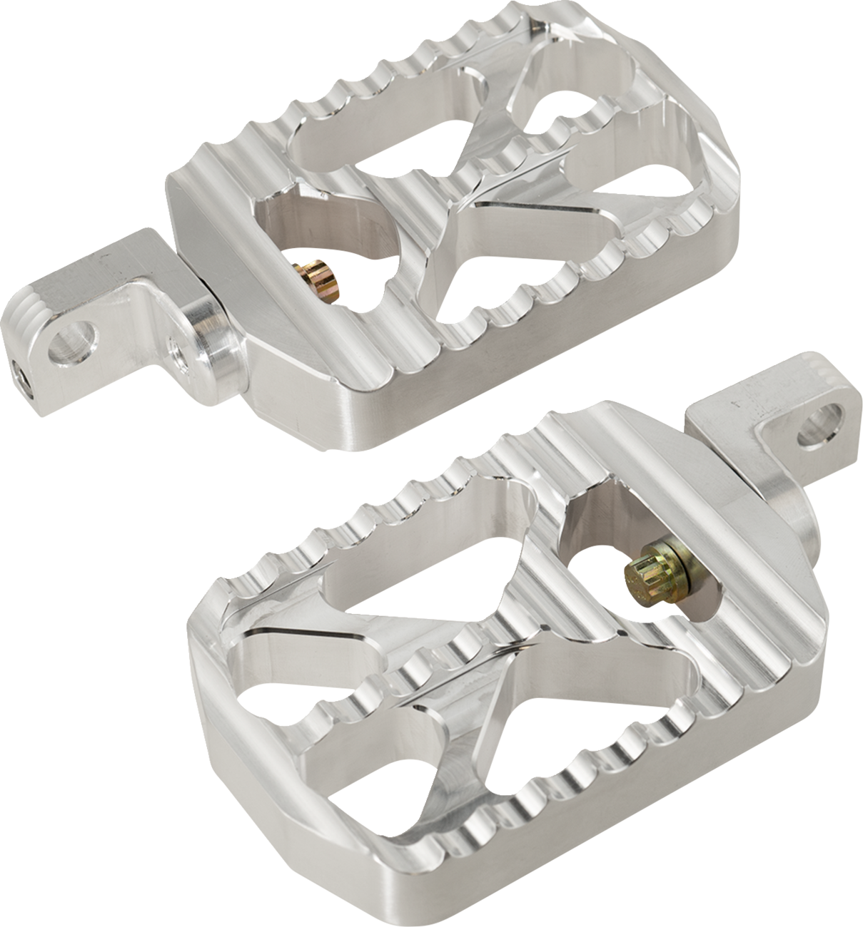 JOKER MACHINE Bear Claw Foot Pegs - Silver - Harley-Davidson 08-646-3