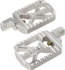 JOKER MACHINE Bear Claw Foot Pegs - Silver - Harley-Davidson 08-646-3