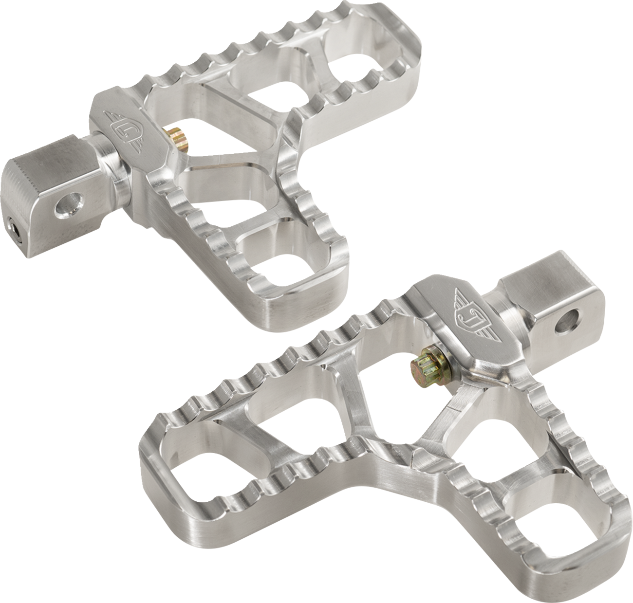 JOKER MACHINE Serrated Heel Pegs - Silver - Indian 08-62-8