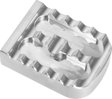 JOKER MACHINE Brake Pedal Cover - Silver - Serrated 08-650-1