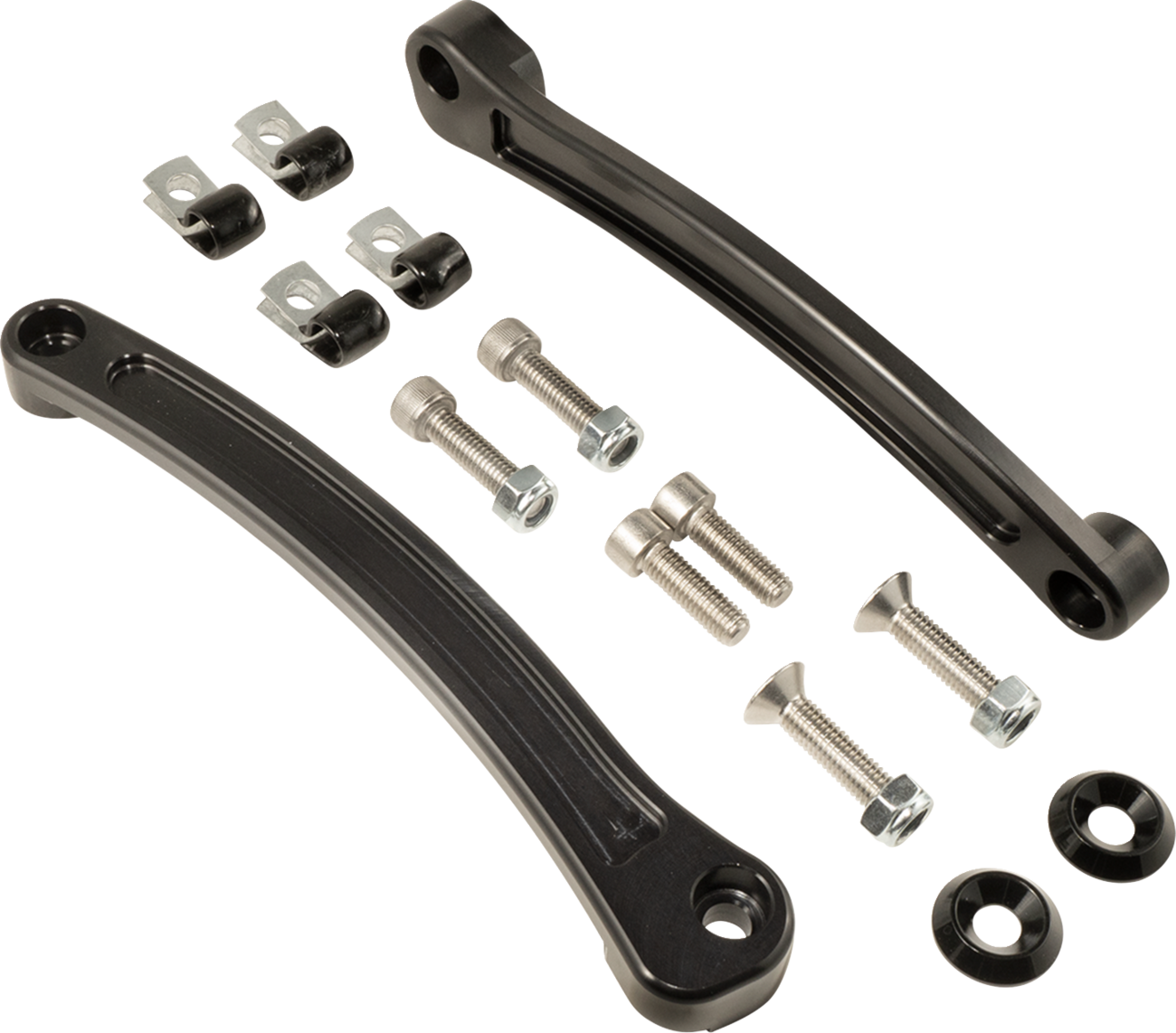 JOKER MACHINE Fender Side Rails - Black - Indian Scout 30-700-1