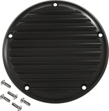 JOKER MACHINE Derby Cover - 5 Hole - Finned - Black - M8 Softail 06-965-1