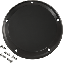 JOKER MACHINE Derby Cover - 5 Hole - Smooth - Black - M8 Softail 06-966-1