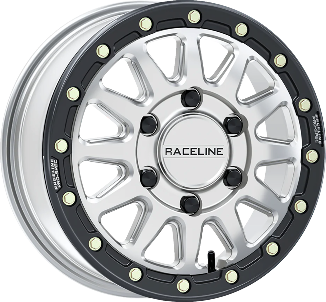 RACELINE WHEELS Wheel - Alpha - Front/Rear - Hyper Silver/with Black Ring - 15x6.5 - 6/139.7 - +74 mm A14SB-56560+74