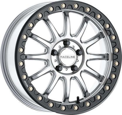 RACELINE WHEELS Wheel - Alpha - Front/Rear - Hyper Silver/with Black Ring - 17x7 - 5/114.3 - +25 mm A14SB-77012+25