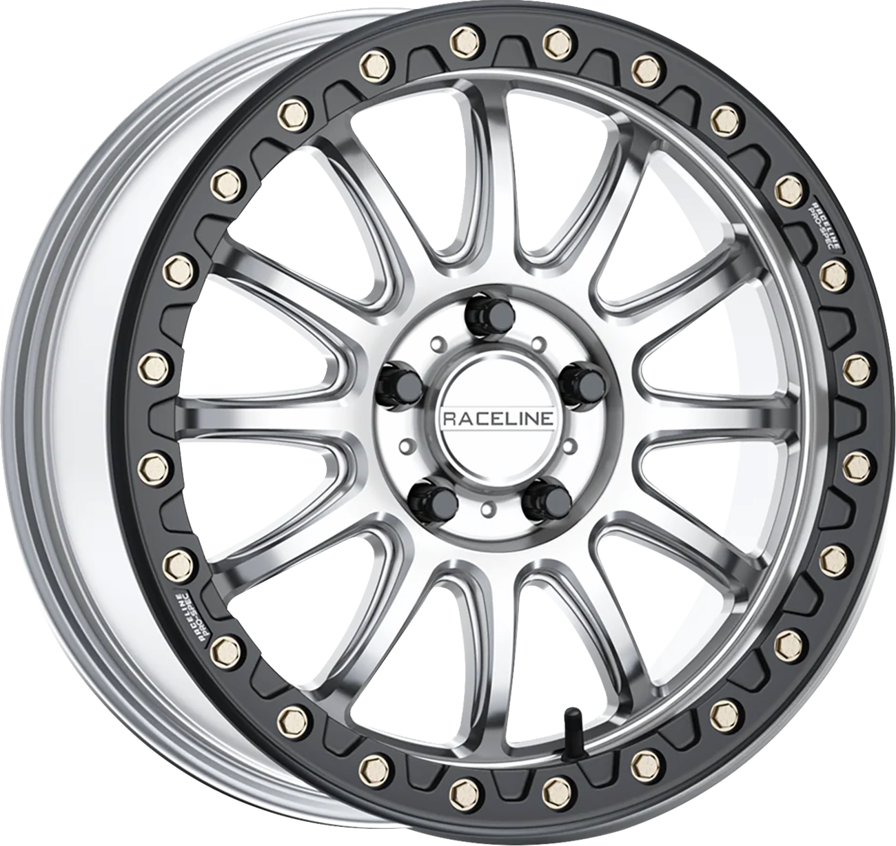 RACELINE WHEELS Wheel - Alpha - Front/Rear - Hyper Silver/with Black Ring - 17x7 - 5/114.3 - +40 mm A14SB-77012+40