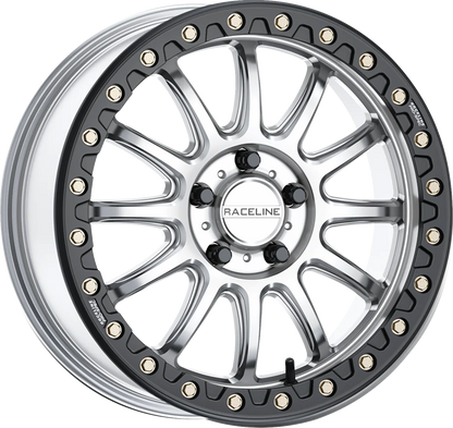 RACELINE WHEELS Wheel - Alpha - Front/Rear - Hyper Silver/with Black Ring - 17x7 - 5/114.3 - +40 mm A14SB-77012+40