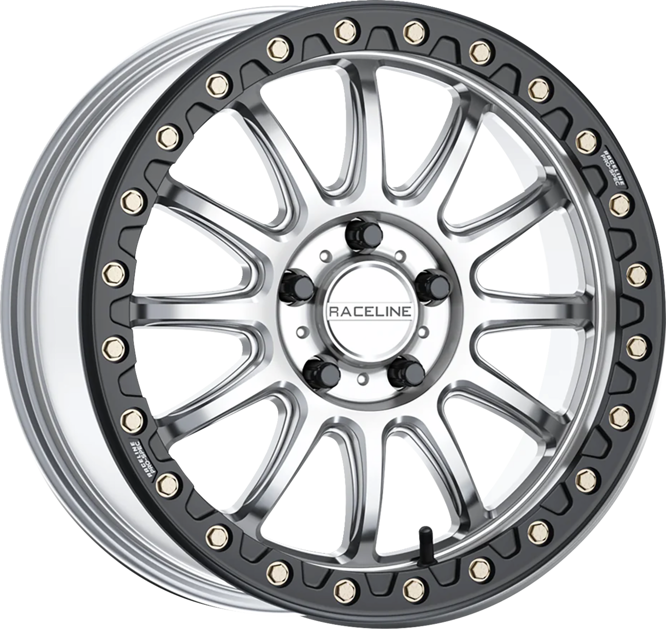 RACELINE WHEELS Wheel - Alpha - Front/Rear - Hyper Silver/with Black Ring - 17x7 - 4/137 - +25 mm A14SB-77037+25