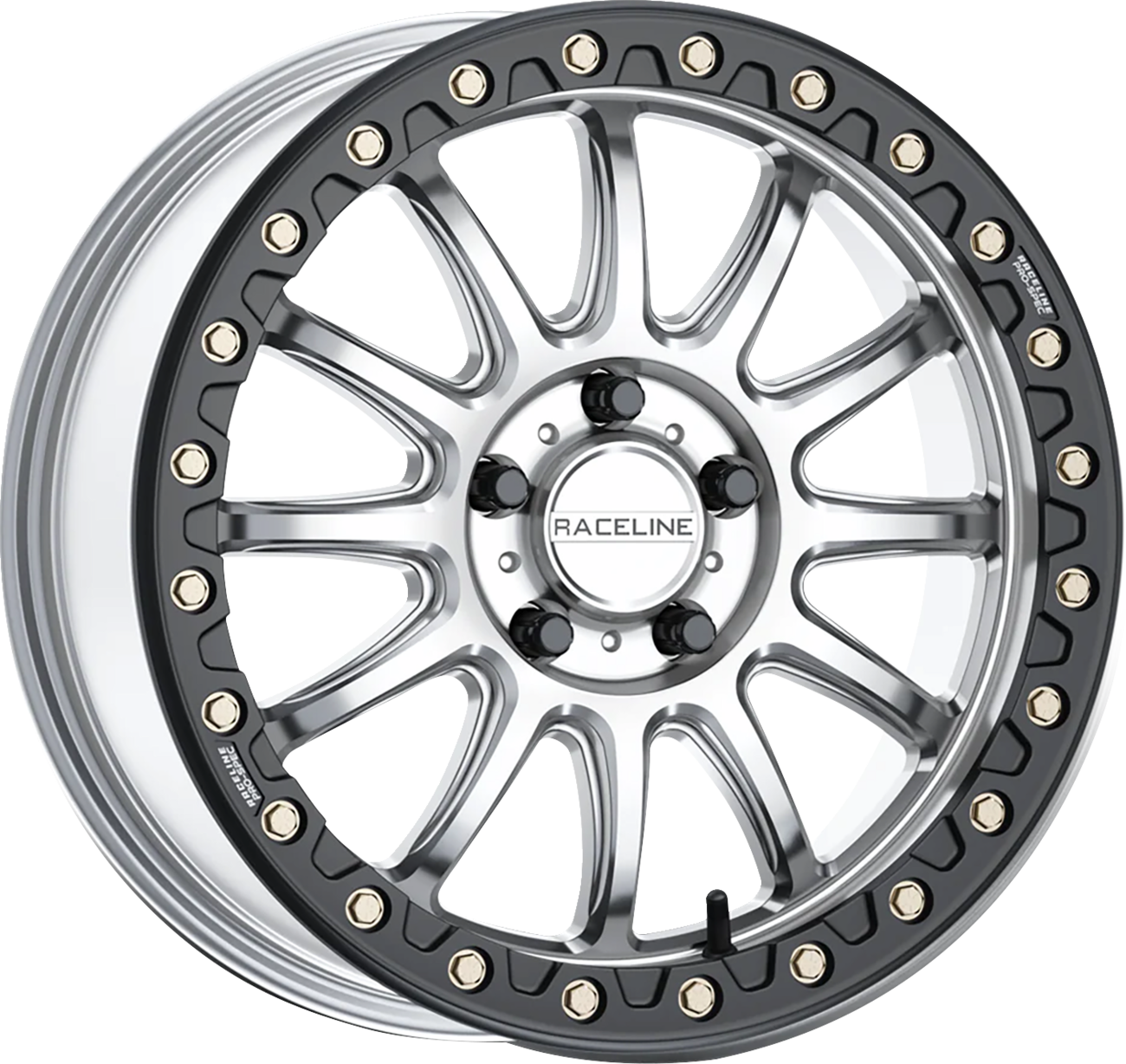 RACELINE WHEELS Wheel - Alpha - Front/Rear - Hyper Silver/with Black Ring - 17x7 - 4/137 - +40 mm A14SB-77037+40