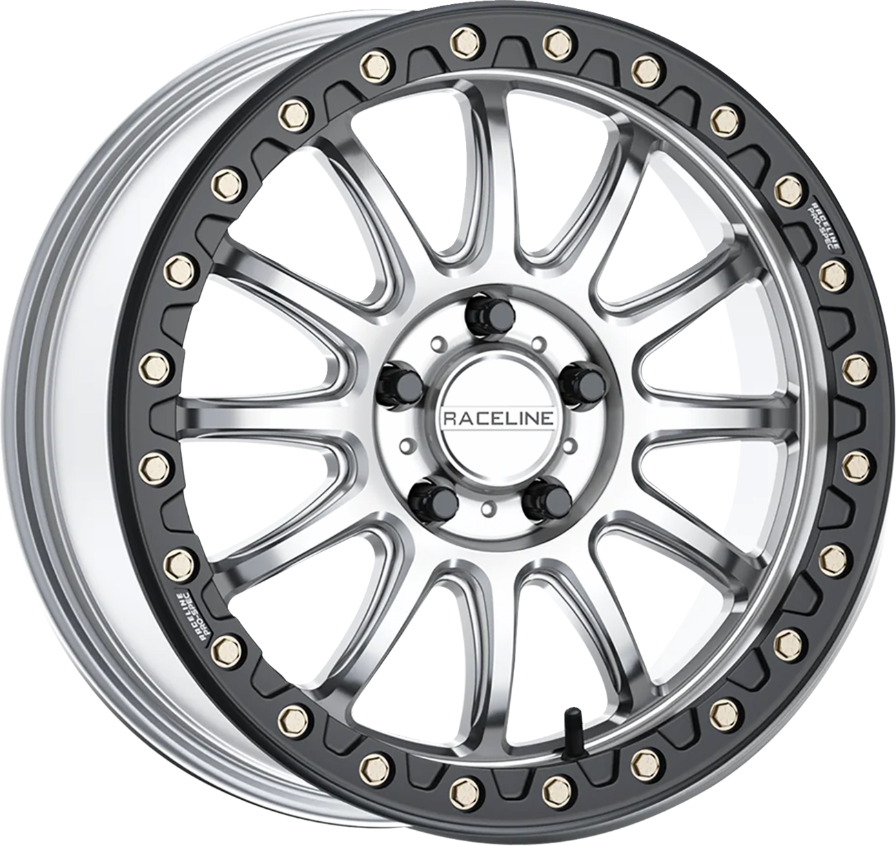 RACELINE WHEELS Wheel - Alpha - Front/Rear - Hyper Silver/with Black Ring - 17x7 - 4/156 - +25 mm A14SB-77056+25
