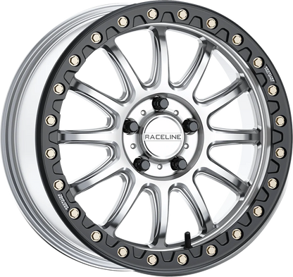 RACELINE WHEELS Wheel - Alpha - Front/Rear - Hyper Silver/with Black Ring - 17x7 - 4/156 - +25 mm A14SB-77056+25