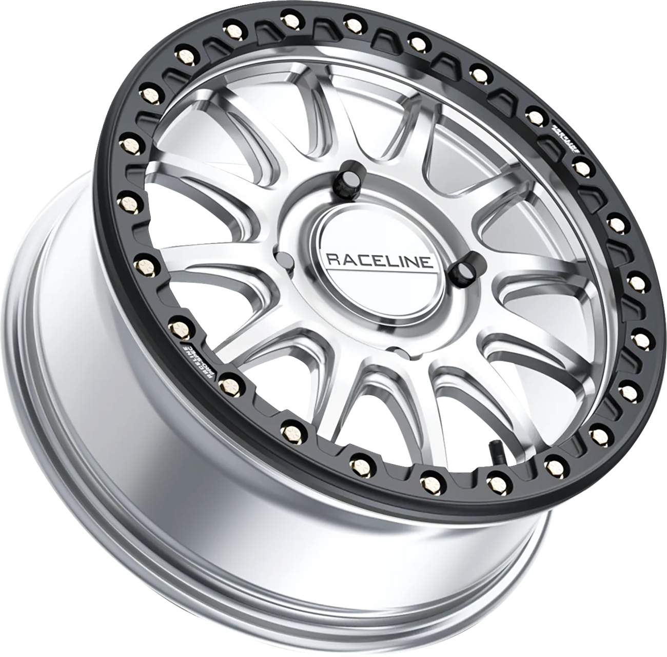 RACELINE WHEELS Wheel - Alpha - Front/Rear - Hyper Silver/with Black Ring - 17x7 - 4/137 - +25 mm A14SB-77037+25