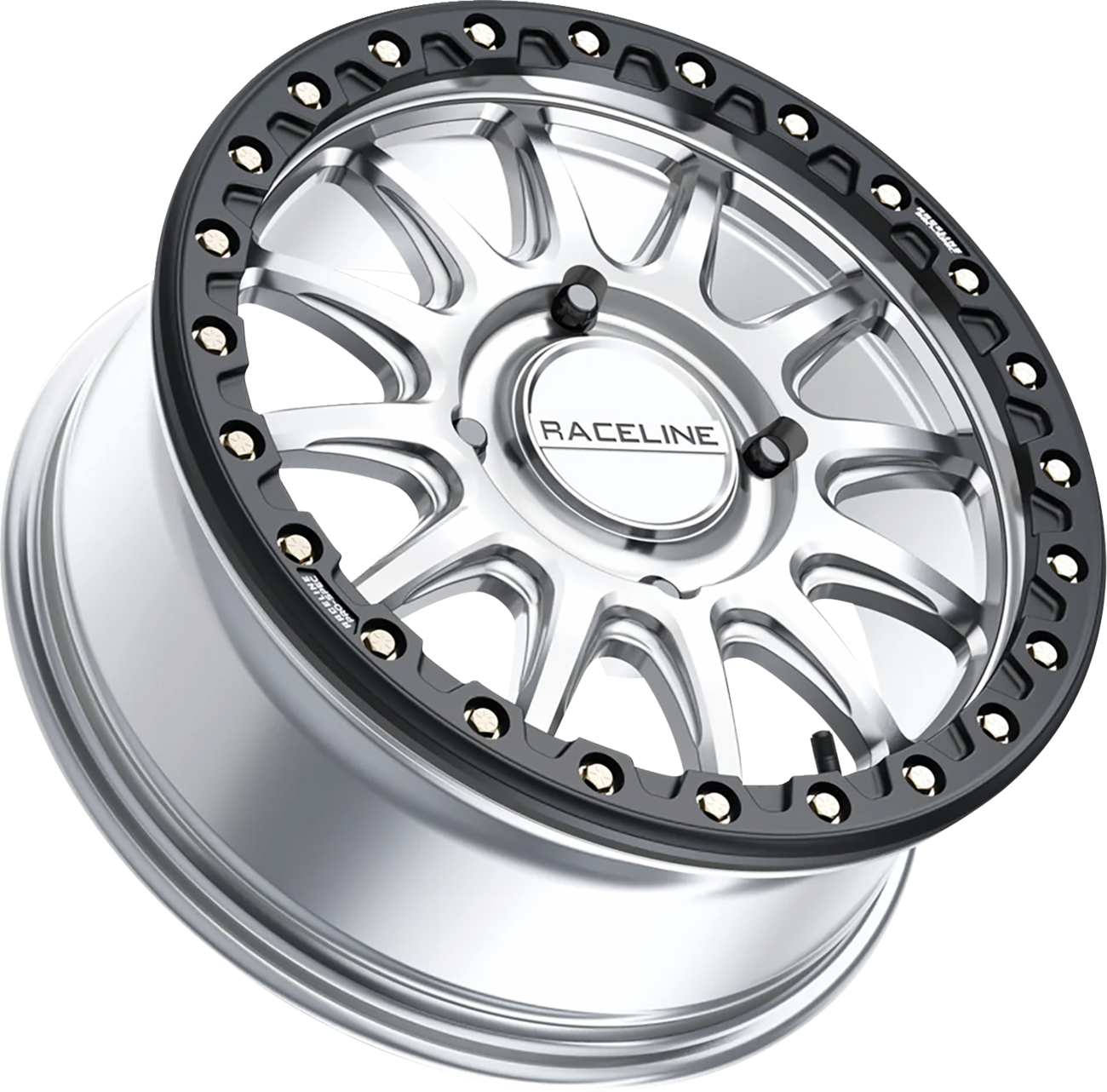 RACELINE WHEELS Wheel - Alpha - Front/Rear - Hyper Silver/with Black Ring - 17x7 - 4/156 - +25 mm A14SB-77056+25