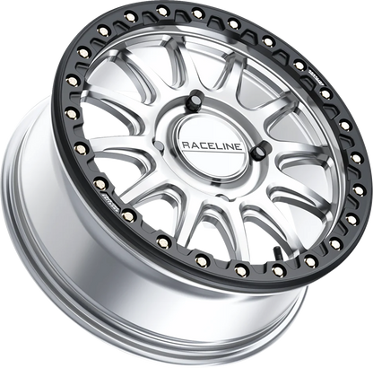 RACELINE WHEELS Wheel - Alpha - Front/Rear - Hyper Silver/with Black Ring - 17x7 - 4/156 - +25 mm A14SB-77056+25