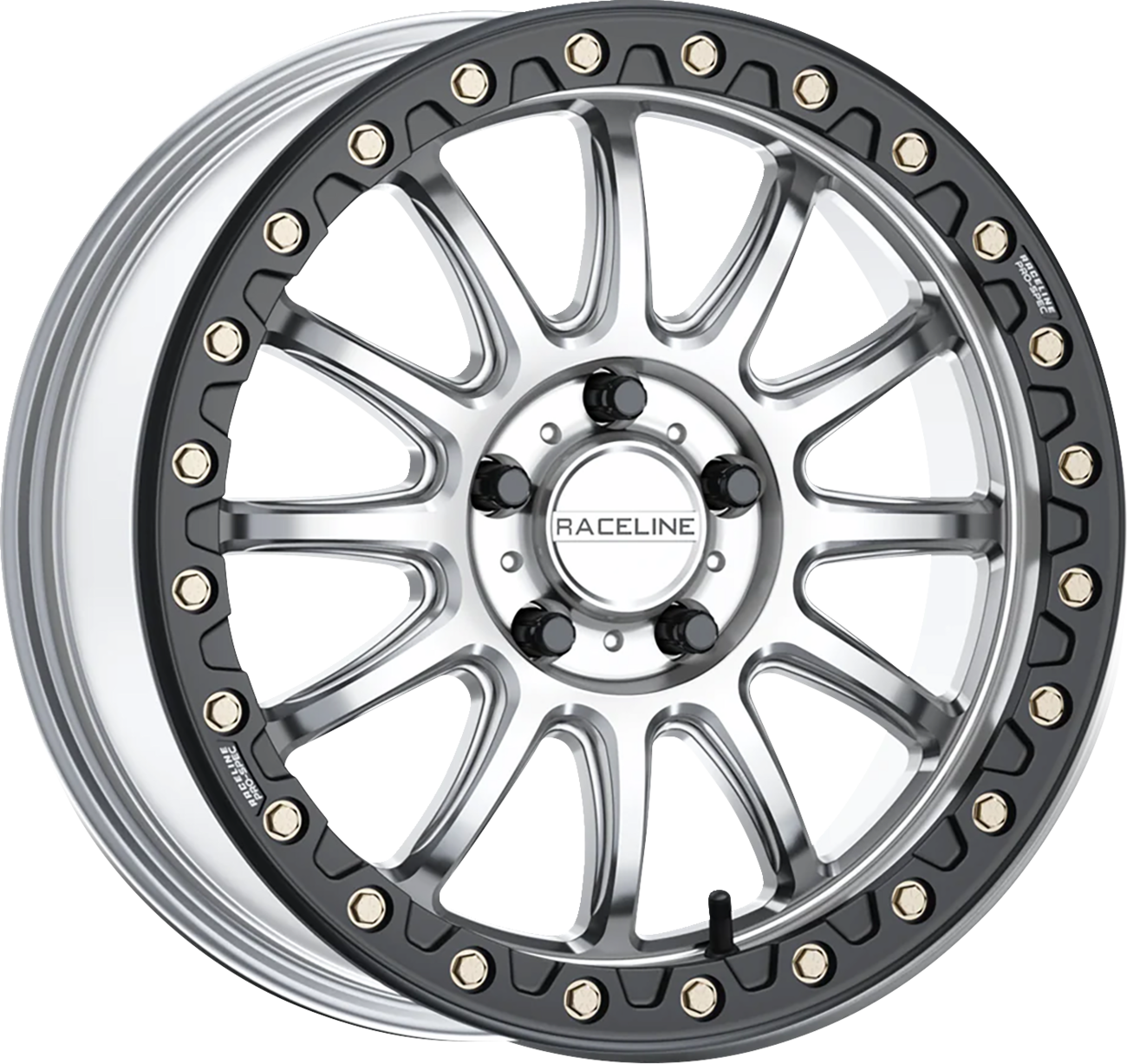 RACELINE WHEELS Wheel - Alpha - Front/Rear - Hyper Silver/with Black Ring - 17x7 - 4/156 - +40 mm A14SB-77056+40