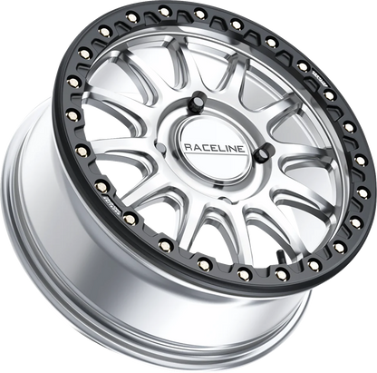 RACELINE WHEELS Wheel - Alpha - Front/Rear - Hyper Silver/with Black Ring - 17x7 - 4/137 - +40 mm A14SB-77037+40