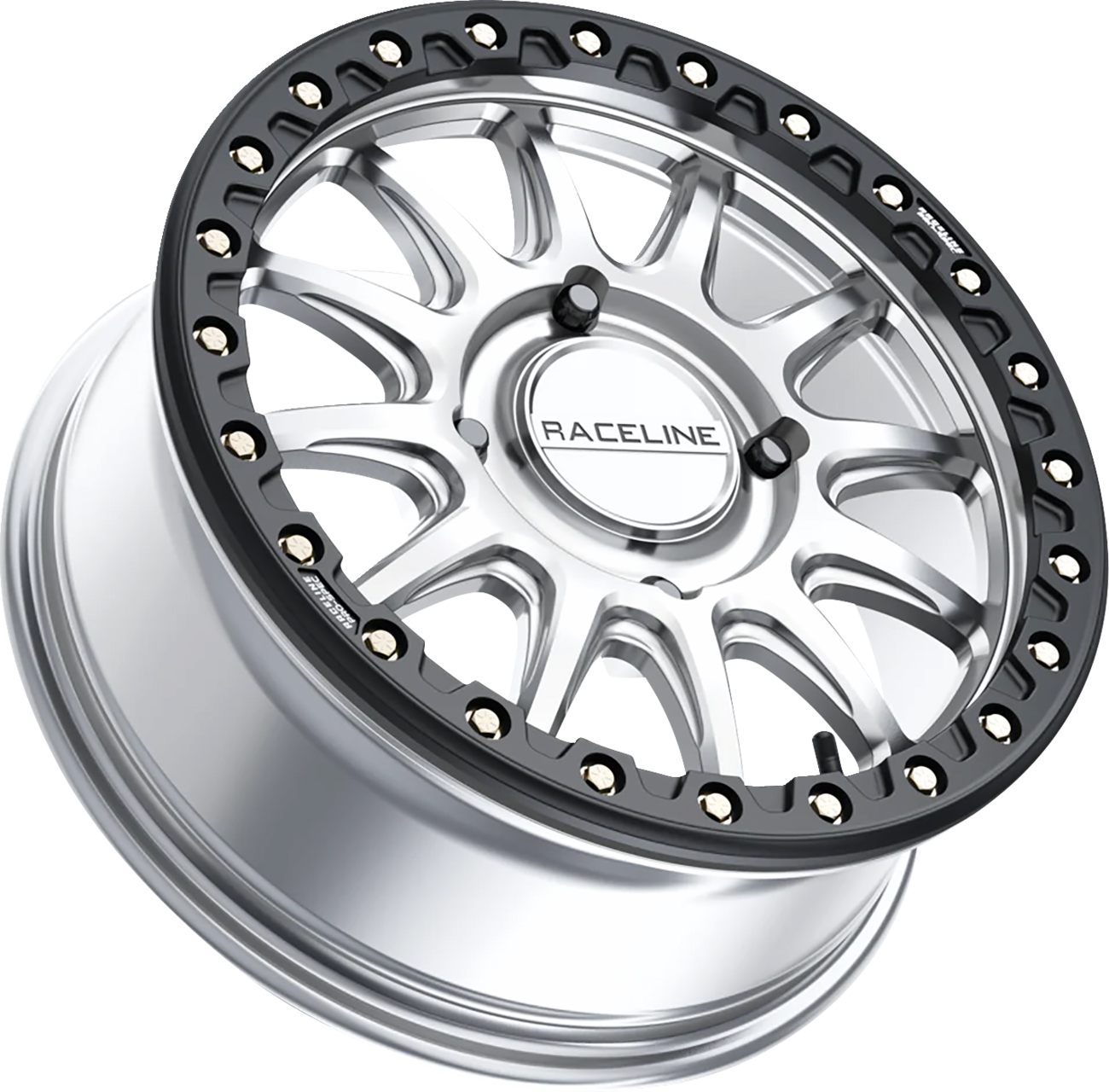 RACELINE WHEELS Wheel - Alpha - Front/Rear - Hyper Silver/with Black Ring - 17x7 - 4/156 - +40 mm A14SB-77056+40