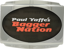 PAUL YAFFE BAGGER NATION License Plate Frame - Chrome PYO:USLP3-C-23L