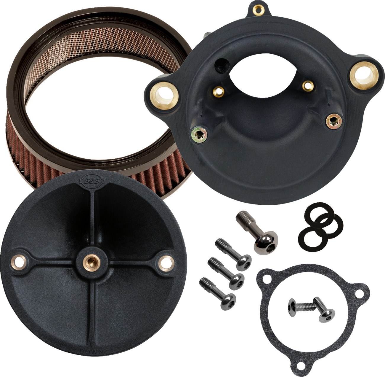 S&S CYCLE Super Stock™ Stealth Air Cleaner Kit - No Cover - M8 Touring 170-0803