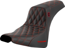 SADDLEMEN Pro Series SDC Performance Seat - w/o Backrest - Red Stitch - FXBB/FXST '18-'23 SC81830RED