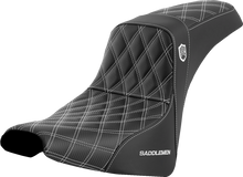 SADDLEMEN Pro Series SDC Performance Seat - w/o Backrest - White Stitch - FXBB/FXST '18-'23 SC81830WHI